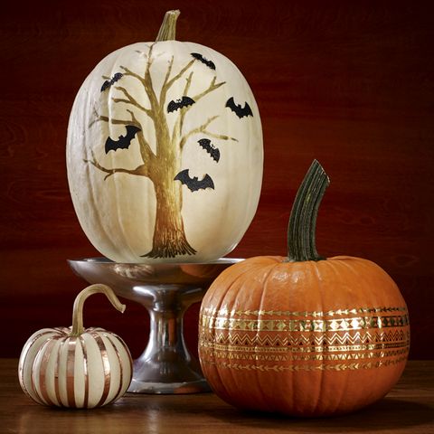 34 No Carve Pumpkin Ideas - Painted, Decorated Pumpkin Ideas