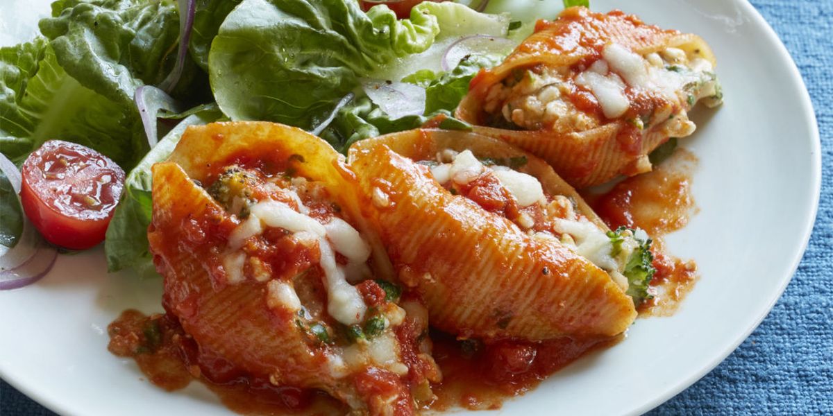 Best Broccoli And Cheese Stuffed Shells Recipe How To Make Broccoli
