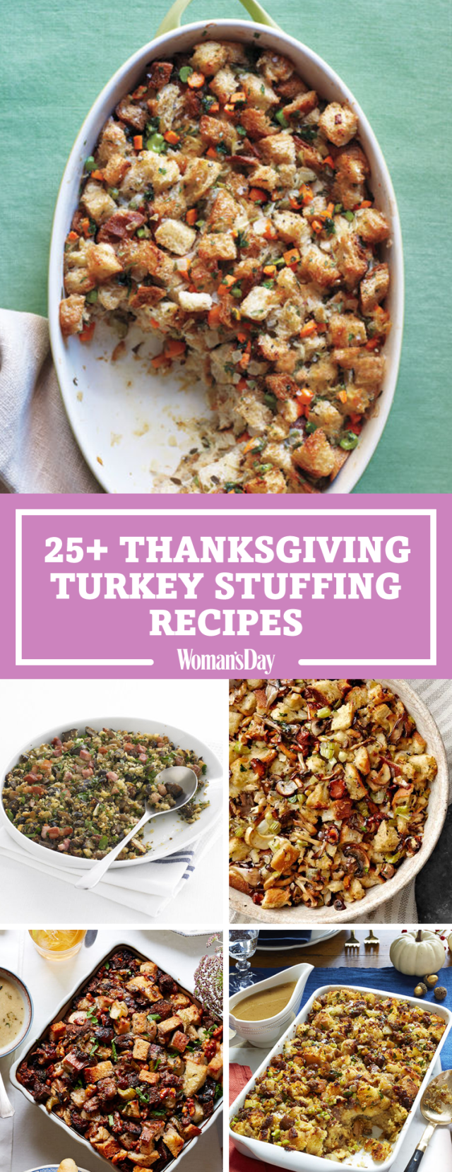 28 Best Turkey Stuffing Recipes - Easy Thanksgiving Stuffing Ideas 2017