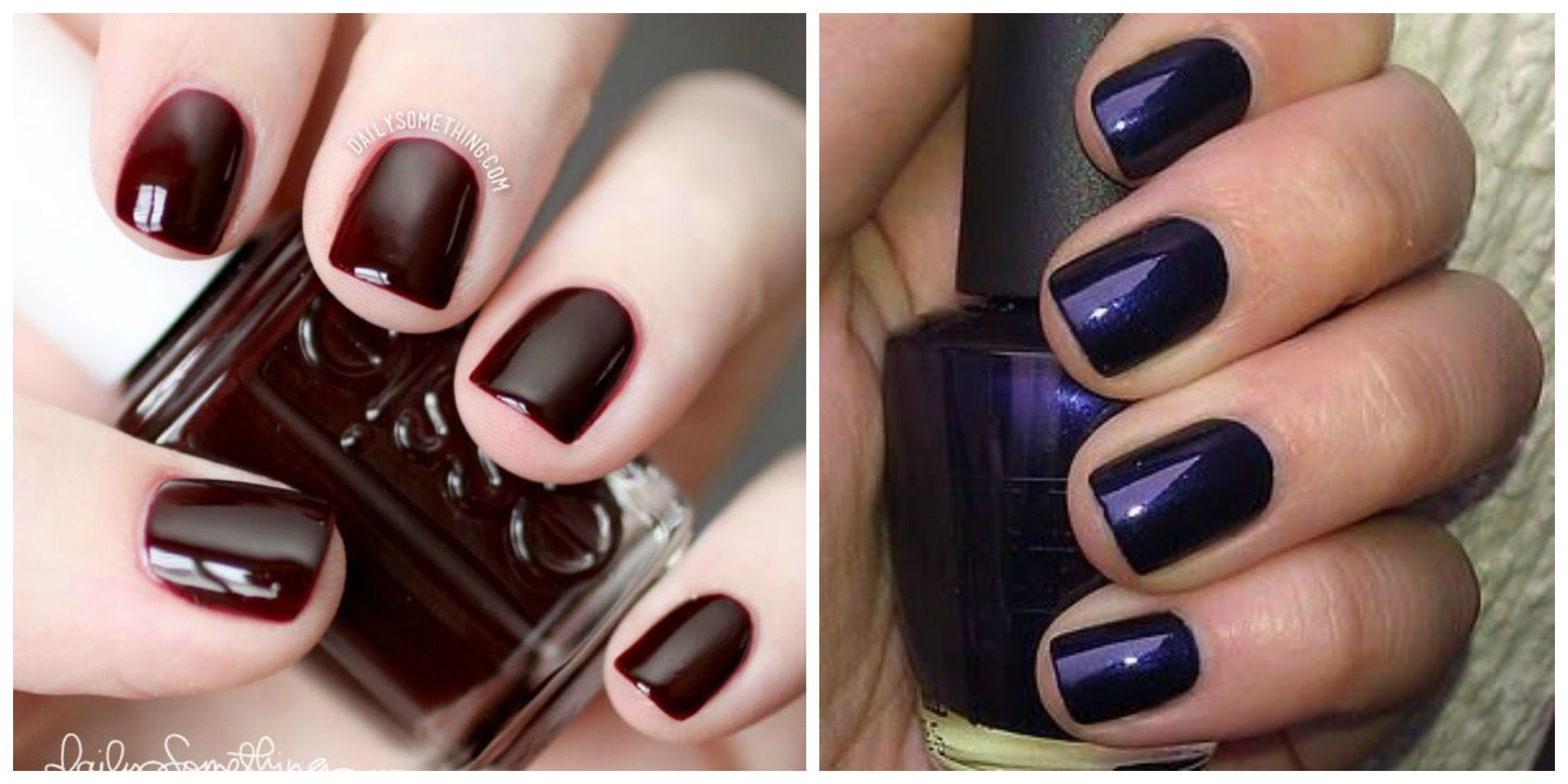 2. Dark Ombre Nails with Glitter - wide 3