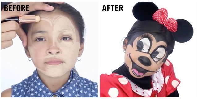 Easy Minnie Mouse Makeup & Halloween Costume - Kindly Unspoken