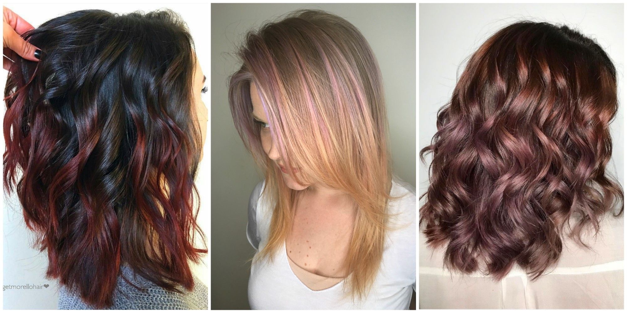 15 Subtle Hair Color Ideas 15 Ways To Add A Pretty Touch Of Color To Your Hair