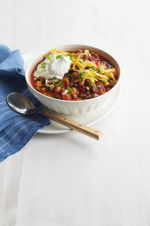 Make-Ahead Meals — Vegetarian Chili with Wheat Berries, Beans, and Corn