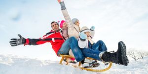 Winter, Fun, Trousers, Recreation, Outerwear, Leisure, Jeans, Outdoor recreation, People in nature, Adventure, 