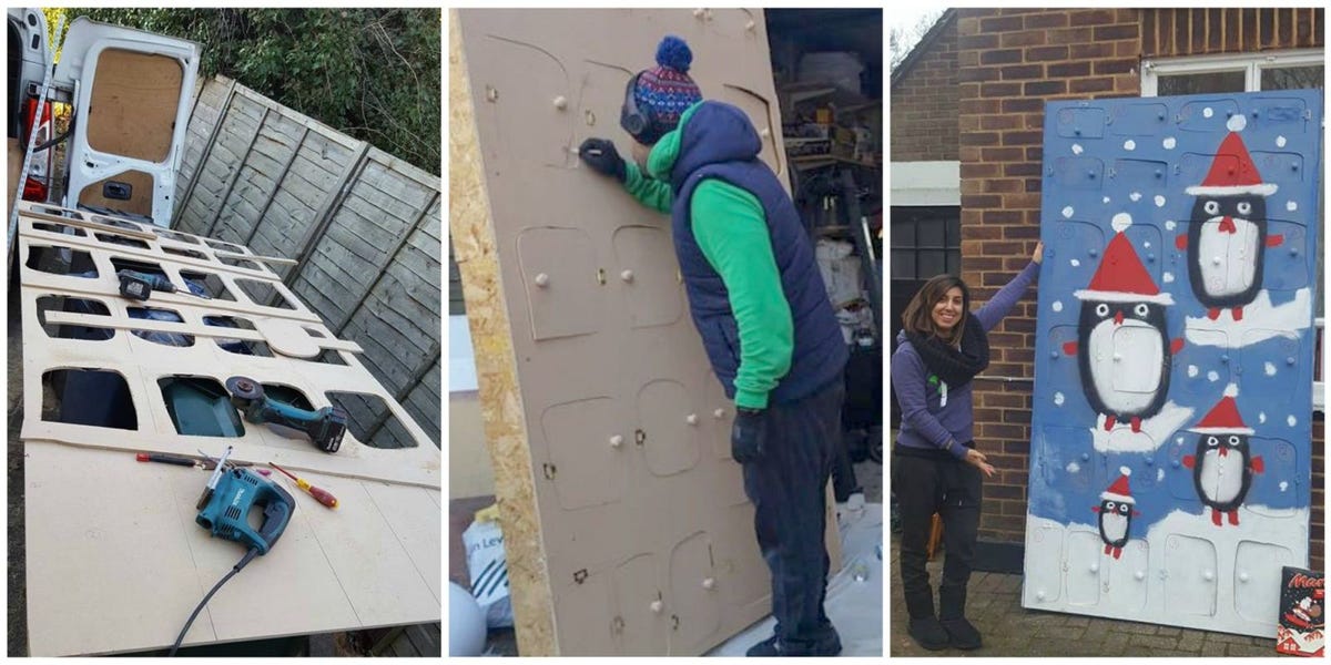 Sweetest Husband Ever Built a 7Foot Tall Advent Calendar for Wife And