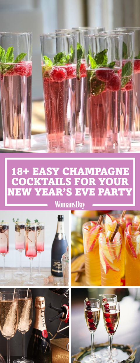 20 Sparkling Champagne Cocktail Recipes - New Years Eve Cocktails