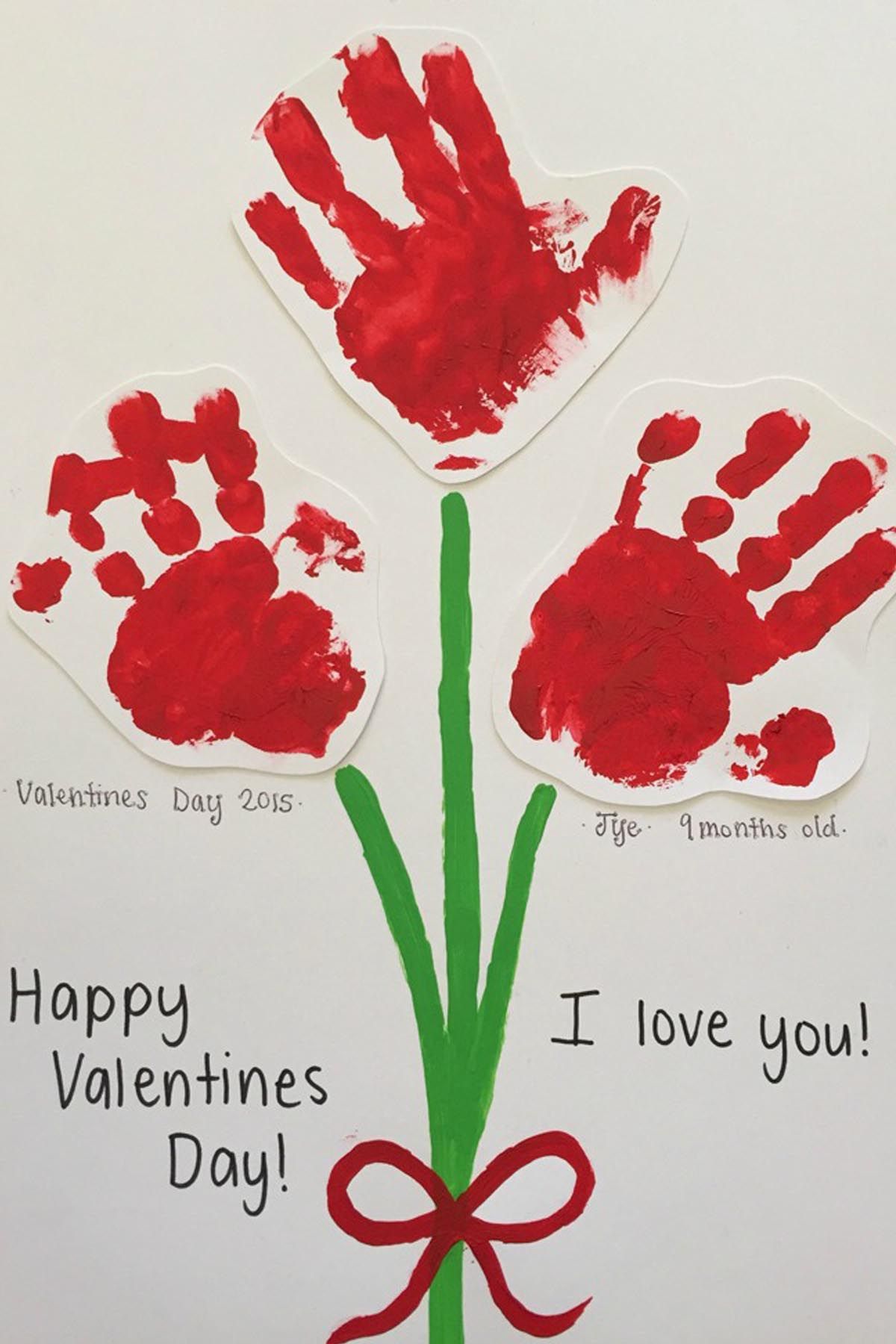 valentine crafts for one year olds