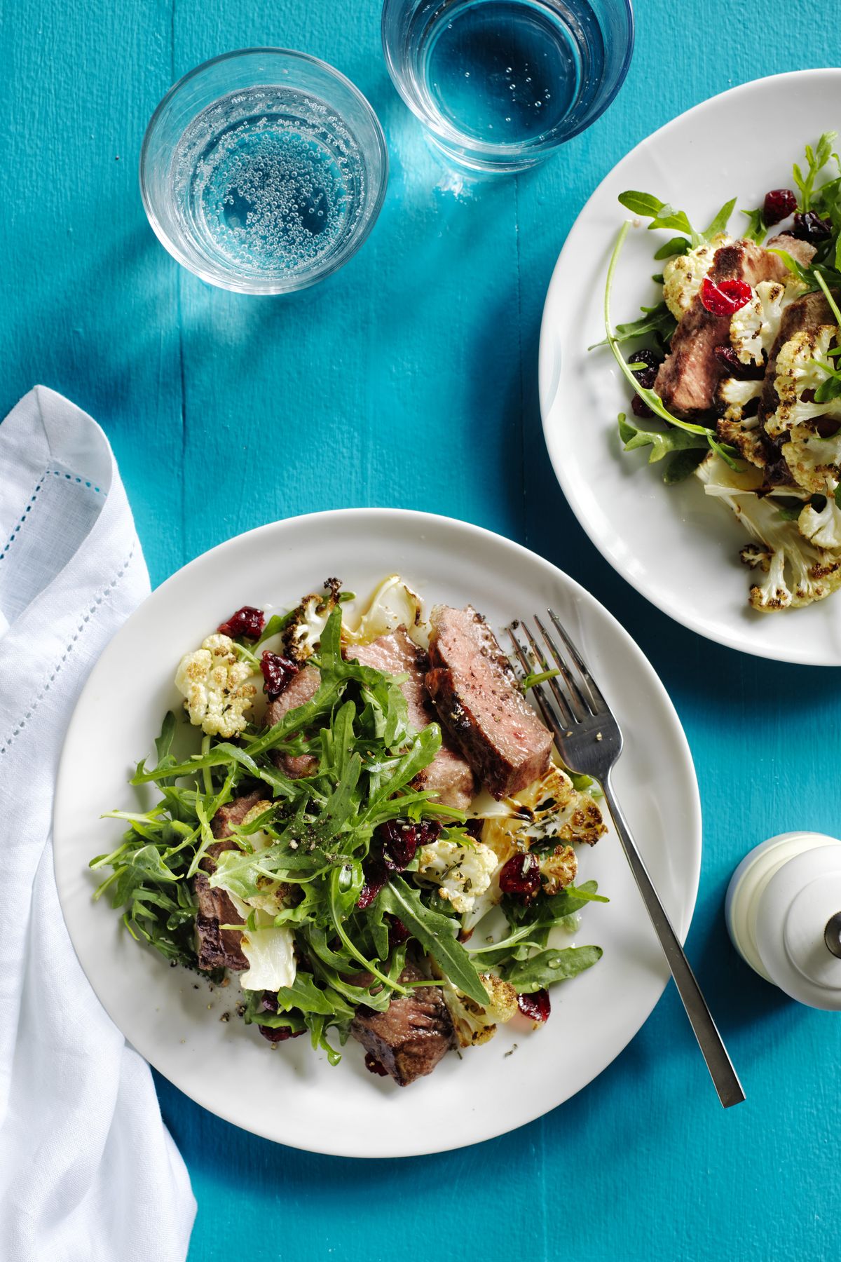 hearty salad recipes - Steak Salad with Honey Lemon Vinaigrette