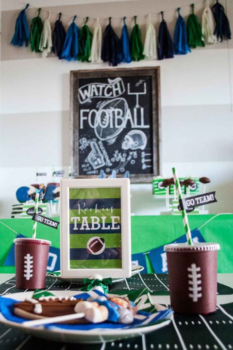 17 DIY Super Bowl Decorating Ideas - Football-Themed Party Decor