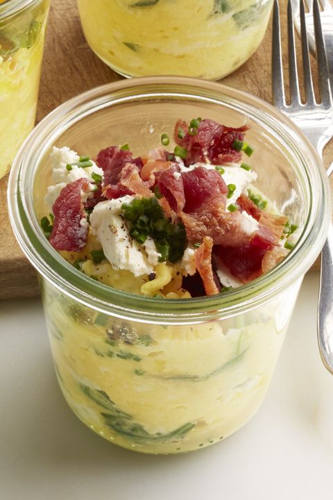 kid friendly breakfast recipes   scrambled eggs in a jar