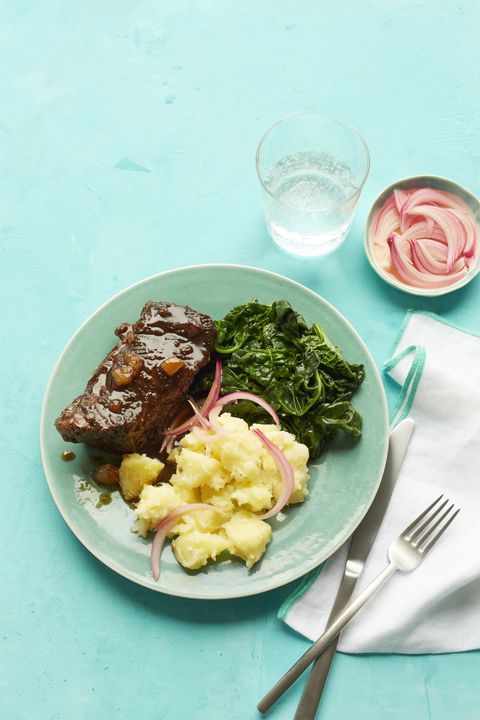 sweet and sour short ribs with pickled onions