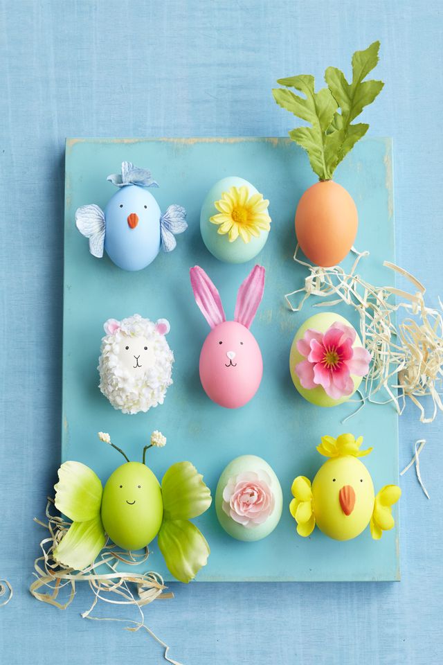 How to Make an Adorable Lamb Easter Egg - Easy DIY Flower and Animal Eggs