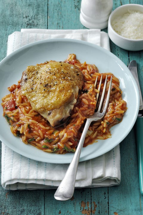 Skillet Chicken And Orzo Skillet Chicken And Orzo