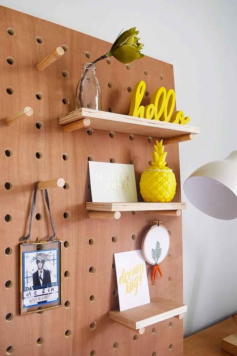 Room Organization Pegboard