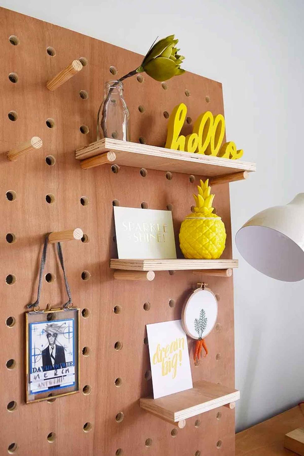 Metal Pegboard Shelf White Pegboard Hooks Peg Board Shelving - Temu