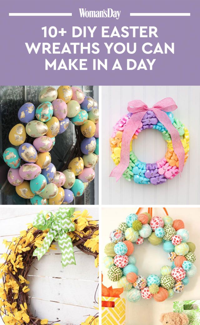 14 DIY Easter Wreaths to Make This Spring Homemade Easter Door Wreath