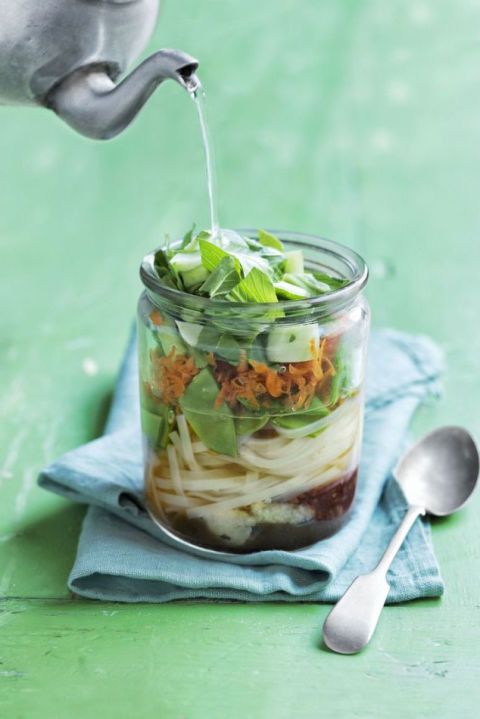 healthy spring recipes  instant noodle soup