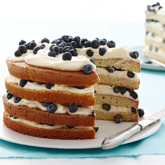 father's day cakes  lemon blueberry layer cake