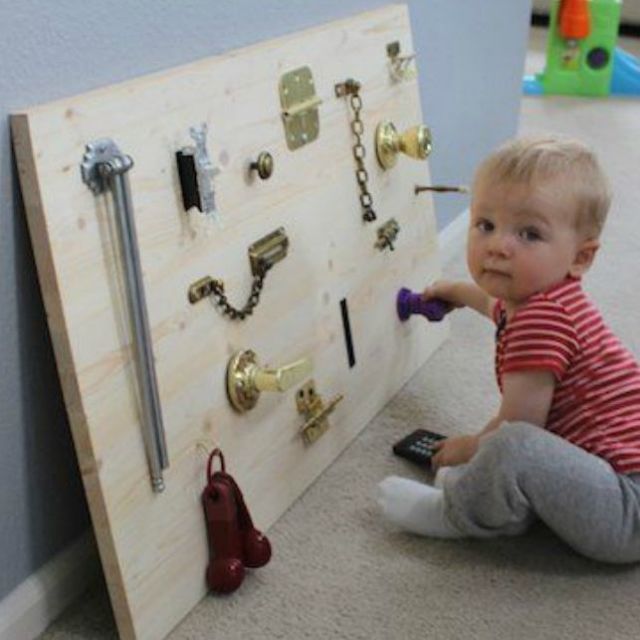 How to Make a DIY Busy Board for a Busy Toddler