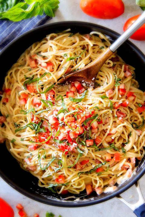 Dish, Food, Cuisine, Ingredient, Capellini, Spaghetti, Spaghetti aglio e olio, Noodle, Carbonara, Italian food, 