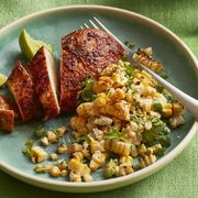 easy chicken dinner recipes - smoky chicken with charred corn salad