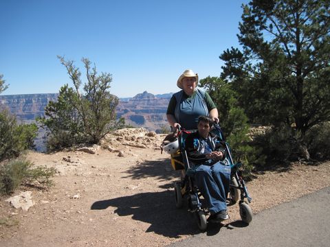 Susan and Matthew Bianchi at the Grand Canyon