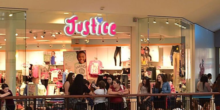Justice store in mall
