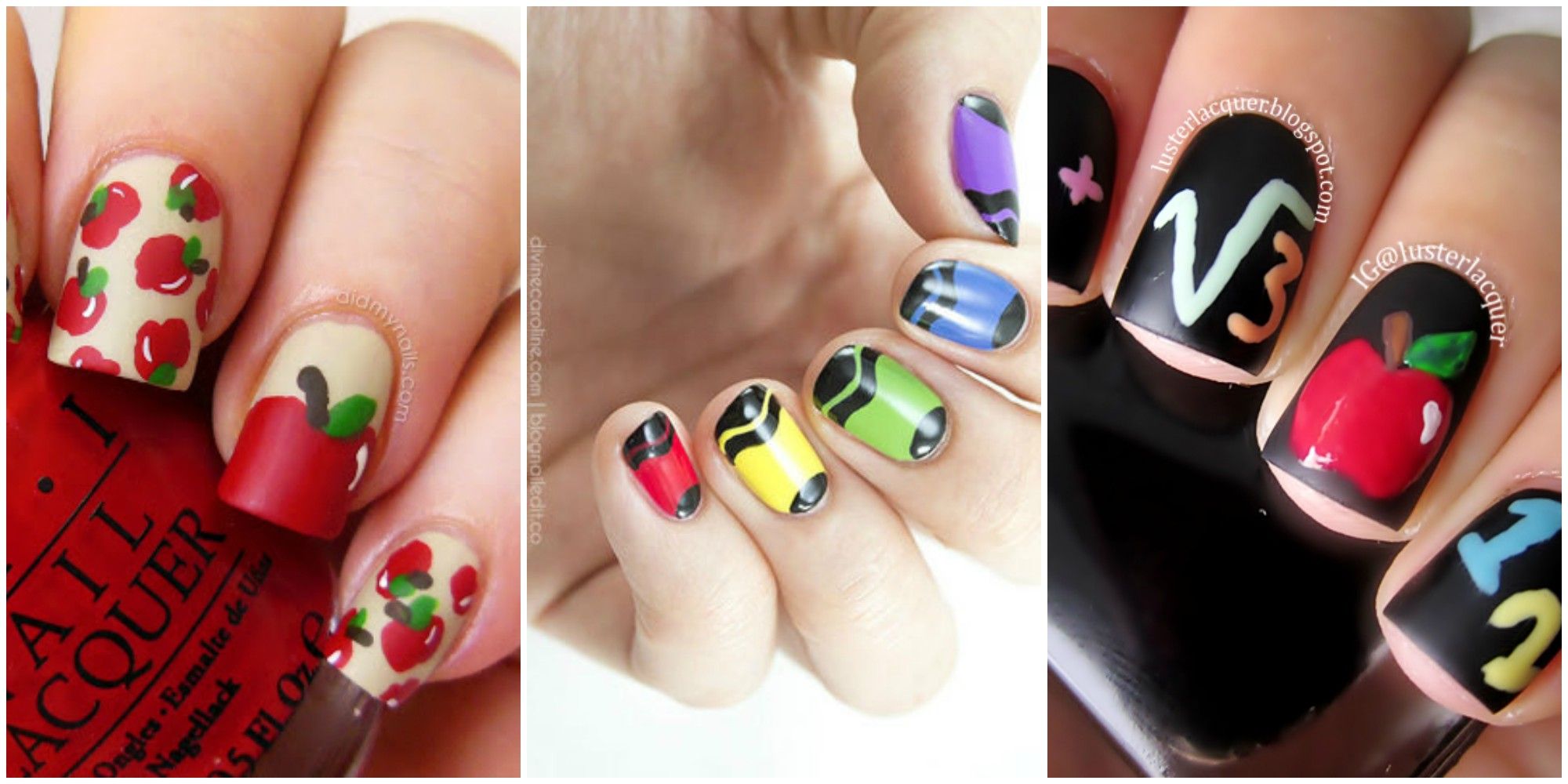 10 Cute Back To School Nails Best Nail Art Design Ideas For School