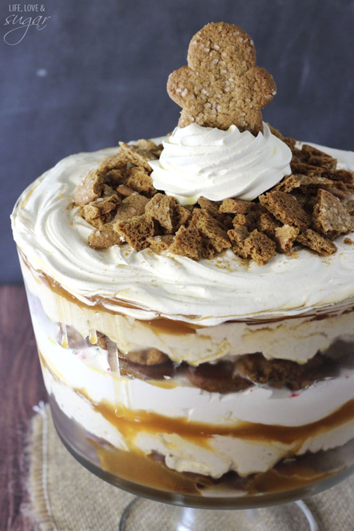 Chocolate caramel cheesecake trifle