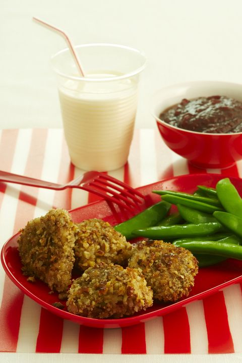 kid friendly dinner ideas nutty nuggets with ruby red sauce