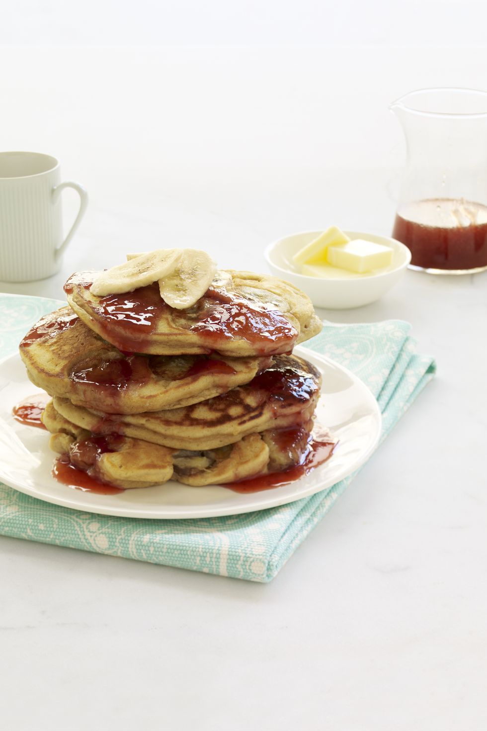 easter breakfast ideas pb and j banana pancakes