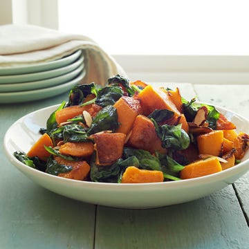 vegan dinner ideas easy roasted butternut squash and spinach