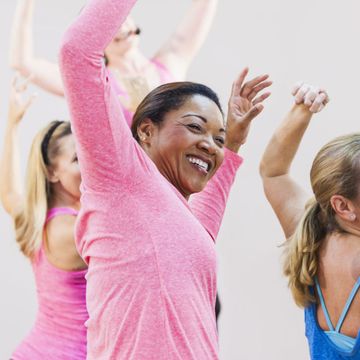 Physical fitness, Dance, Arm, Pink, Shoulder, Exercise, Zumba, Fun, Pilates, Aerobics, 