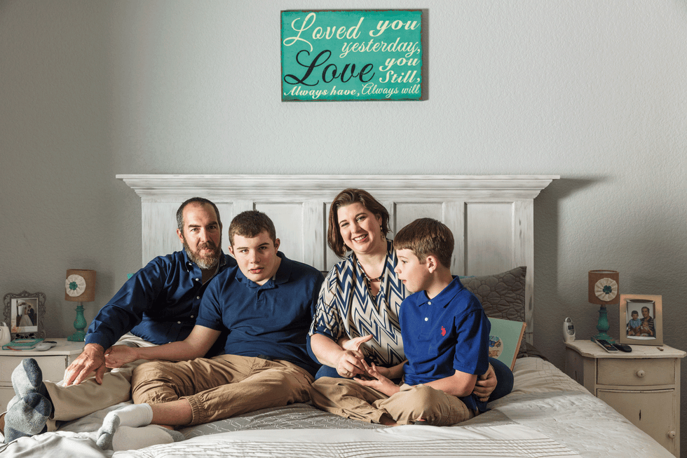 People, Photograph, Green, Room, Sitting, Textile, Photography, Comfort, Family, Home, 