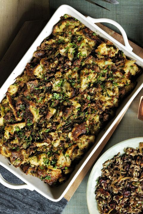 Sourdough Stuffing with Sausage and Herbs Thanksgiving Side Dishes