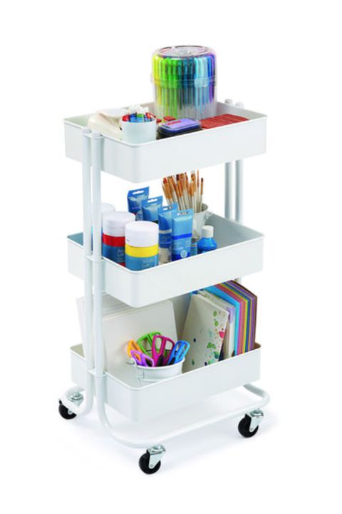 Household Products - White Lexington 3-Tier Rolling Cart By Recollections