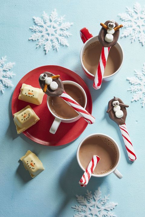 christmas treats snowman spoons
