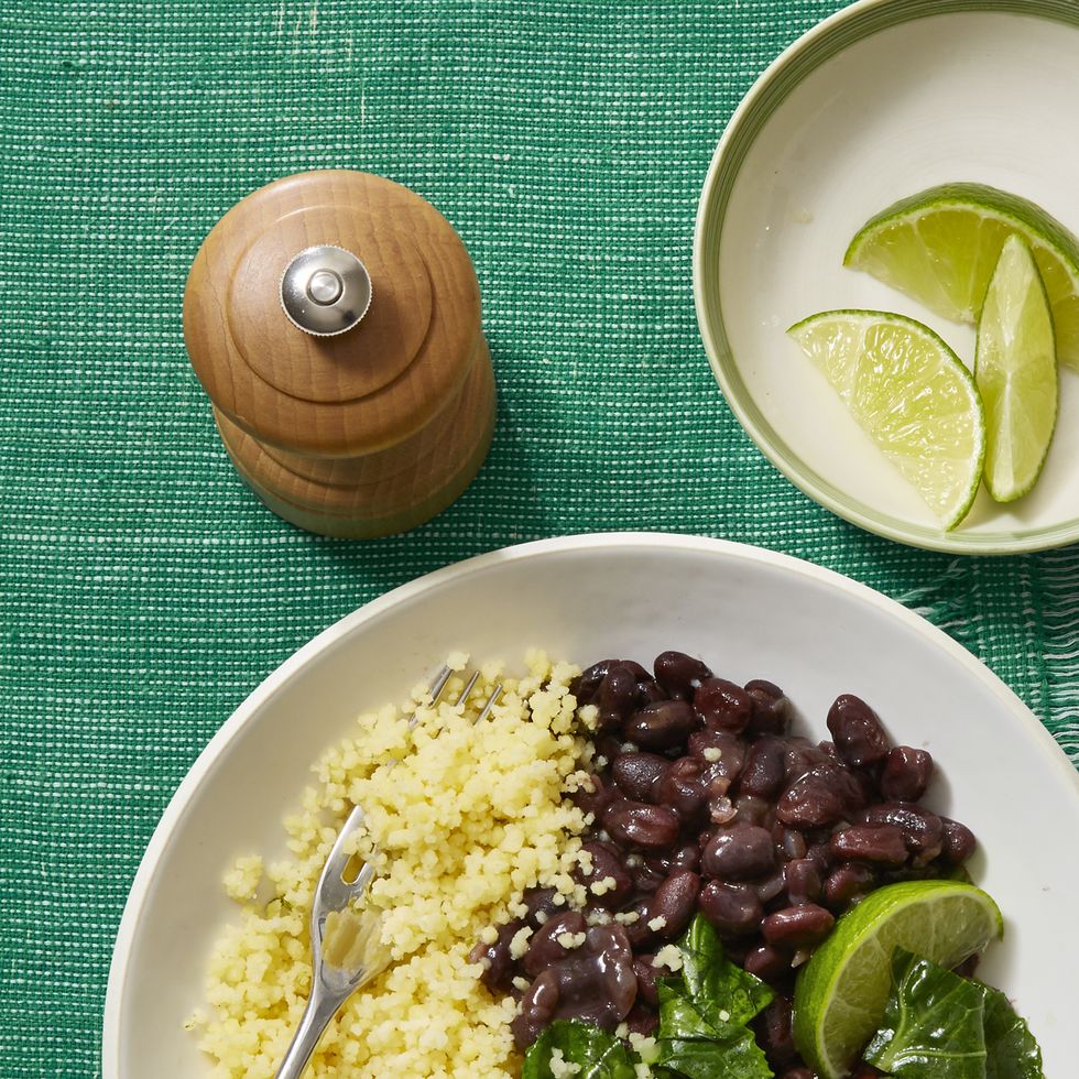 vegan dinner ideas easy stewed black beans with collared greens