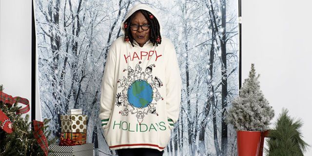 whoopi goldberg holiday sweaters