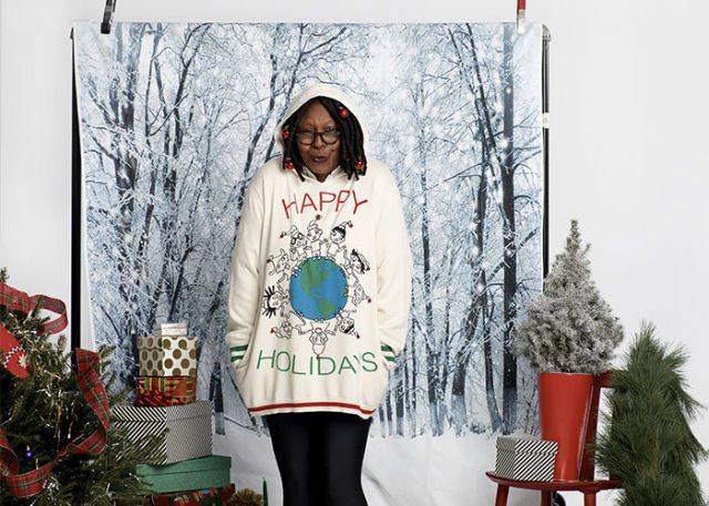 Whoopi goldberg on sale holiday sweaters zappos