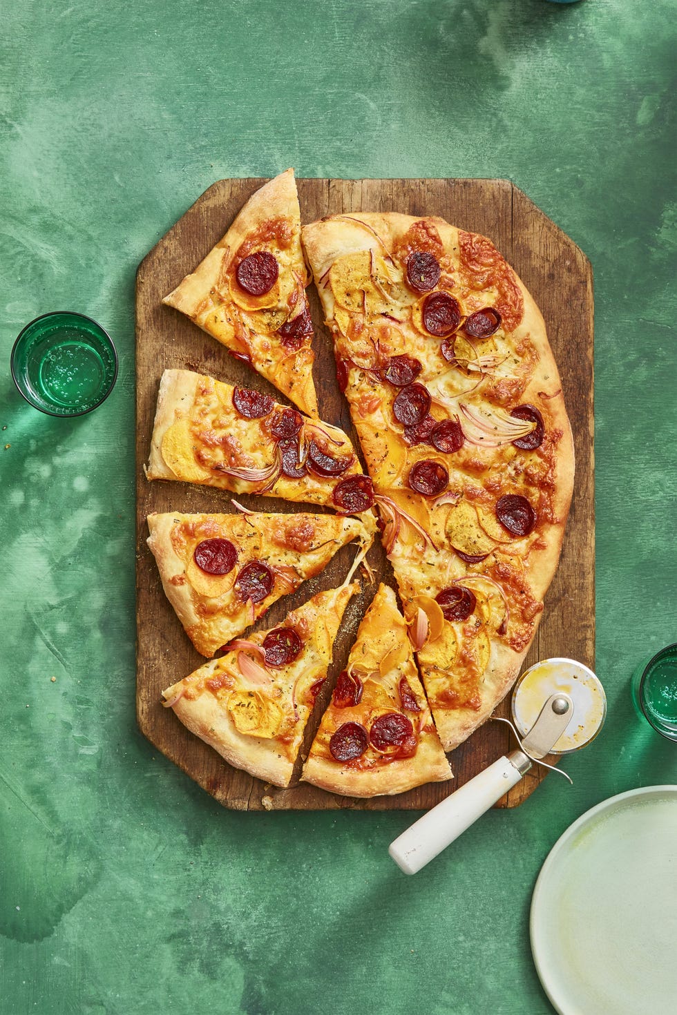 kid friendly dinner ideas sweet potato and chorizo pizza