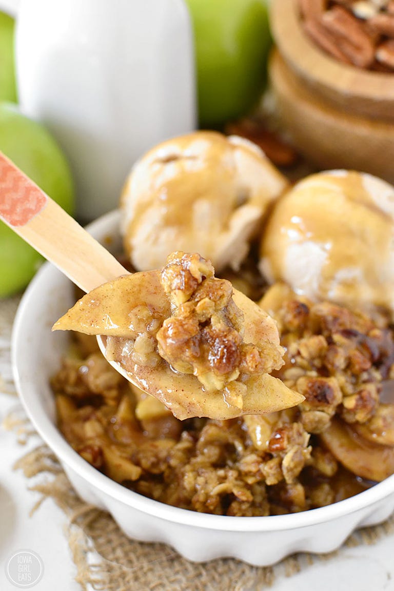 Gluten Free Caramel Apple Crisp gluten free caramel apple crisp