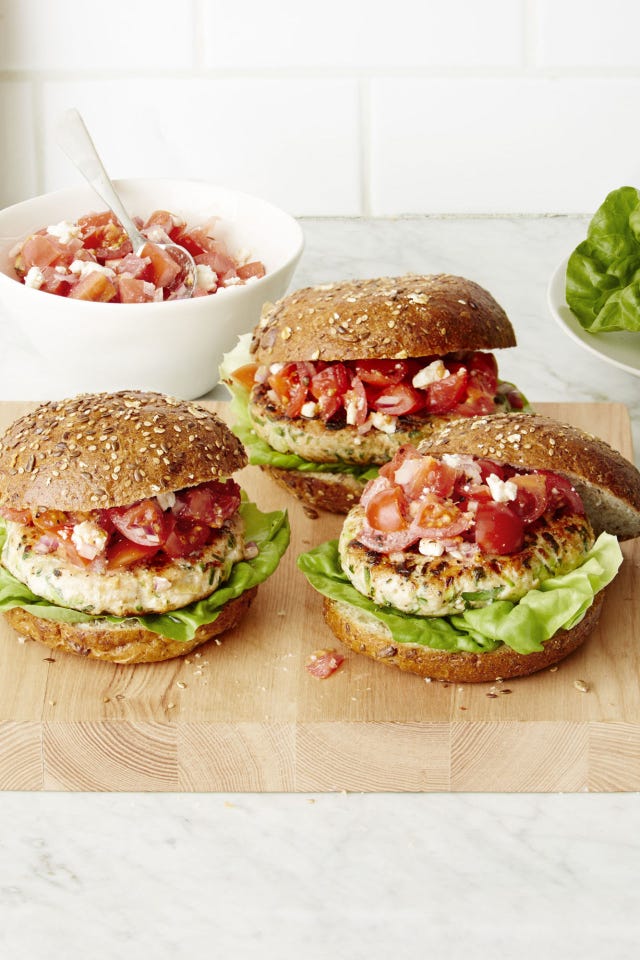 healthy spring dinner recipes greek turkey burgers