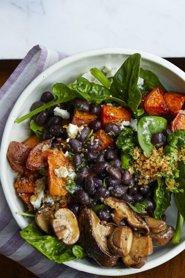 light dinner ideas roasted vegetable bowl