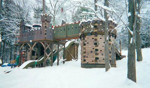 boys wooden castle