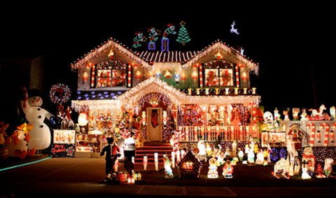 Crazy Outdoor Christmas Lights At Womansday Photos Of Image