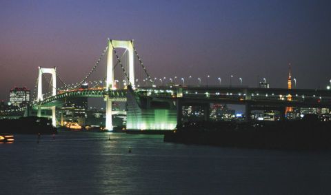 Night, Bridge, Metropolitan area, Suspension bridge, Metropolis, City, Cityscape, Urban area, Landmark, Fixed link, 