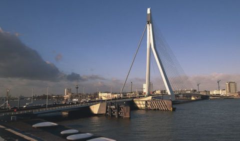 Sky, Bridge, Cable-stayed bridge, Suspension bridge, Waterway, Fixed link, Landmark, Urban area, Extradosed bridge, Metropolitan area, 