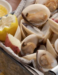 Ingredient, Food, Collection, Seafood, Lemon, Bivalve, Citrus, Shellfish, Kitchen utensil, Natural material, 