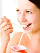 Instead of ice cream for dessert, try yogurt with fresh fruit and honey